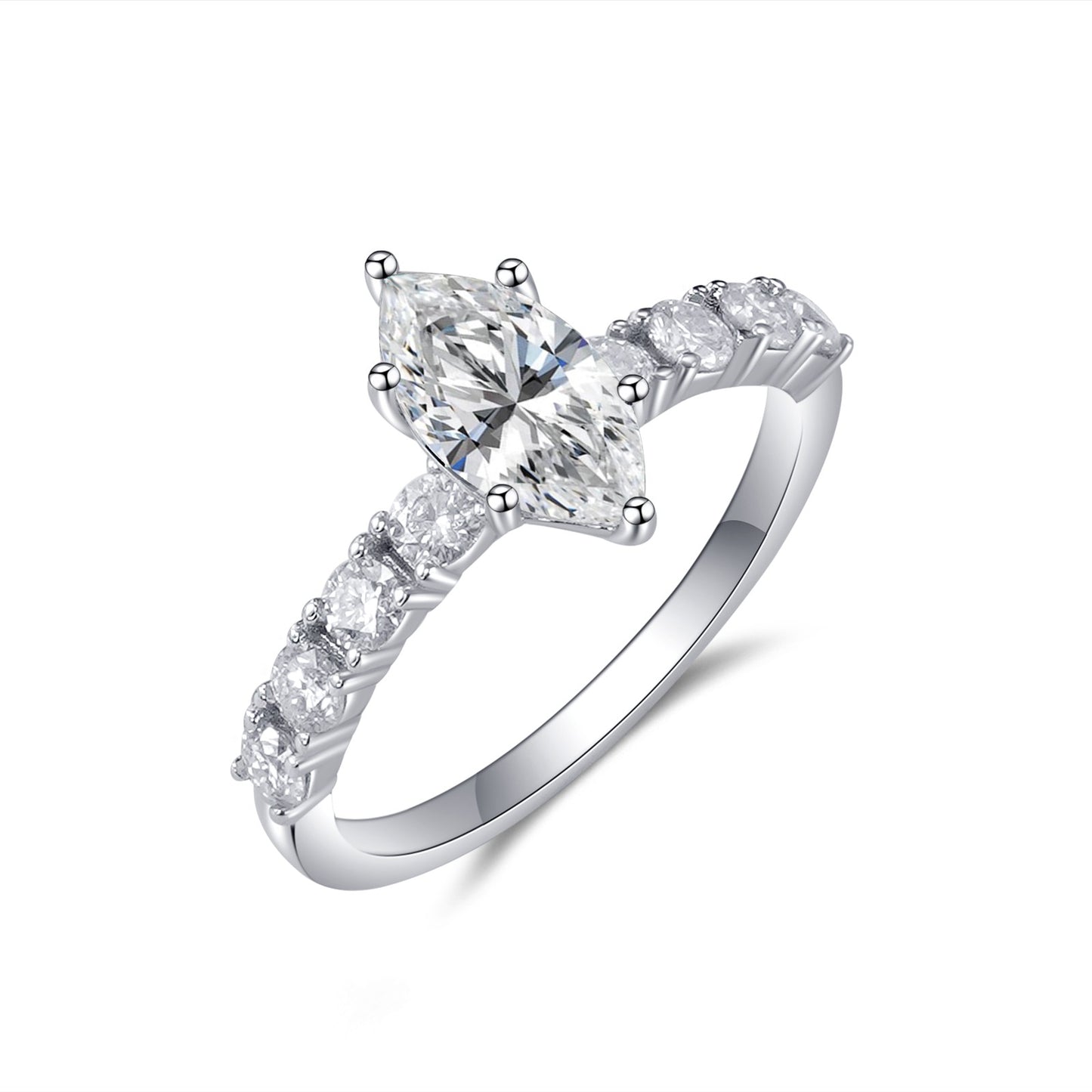 【#06】（Elsa）925 Sterling Silver Moissanite rings