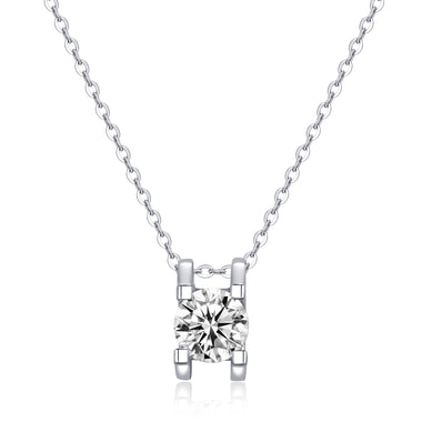 【#21】（Vien Necklace）925 Sterling Silver Moissanite necklace