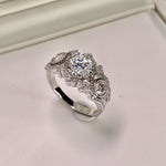【#23】（Victoria）925 Sterling Silver Moissanite rings