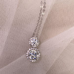 【#19】(Corona Necklace)925 Sterling Silver Moissanite necklace