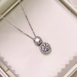 【#19】(Corona Necklace)925 Sterling Silver Moissanite necklace