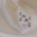 【#48】（Mossan earrings）925 Sterling Silver Moissanite earrings