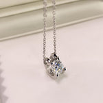 【#21】（Vien Necklace）925 Sterling Silver Moissanite necklace