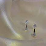 【#48】（Mossan earrings）925 Sterling Silver Moissanite earrings