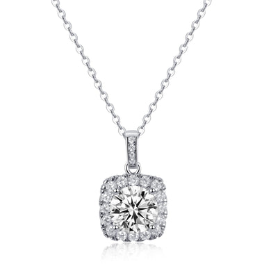 【#34】(Classic Grace)925 Sterling Silver Moissanite necklace