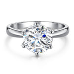 【#10】（Rose）925 Sterling Silver Synthetic Moissanite rings