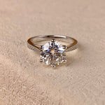 【#44】（COCO）925 Sterling Silver Moissanite rings