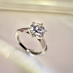 【#17】（LiLY）925 Sterling Silver Moissanite rings